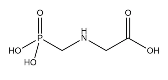 Glyphosate structural formula Glyphosate structural formula